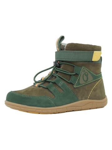 lamino Leder-Barfuß-Boots in Khaki