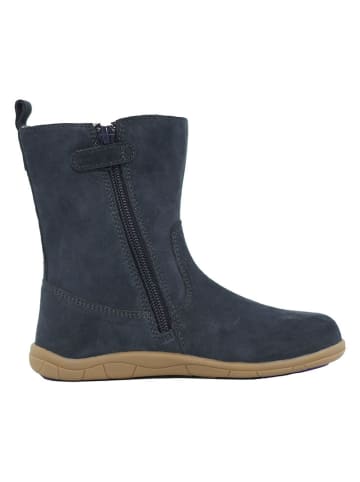 lamino Leren barefootboots donkerblauw