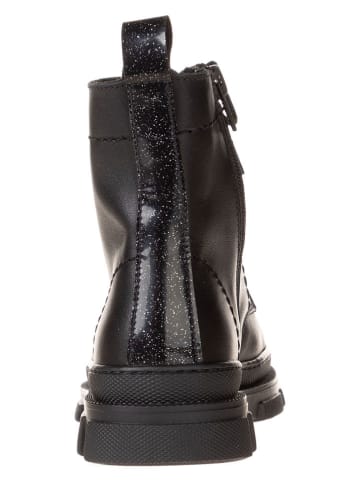 lamino Leder-Boots in Schwarz