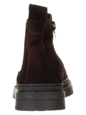 lamino Leren chelseaboots bruin