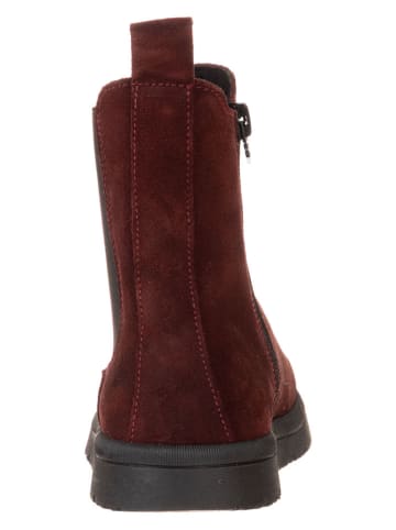 lamino Leren chelseaboots rood