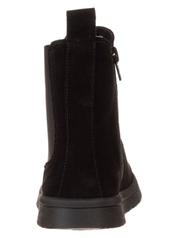 lamino Leren chelseaboots zwart