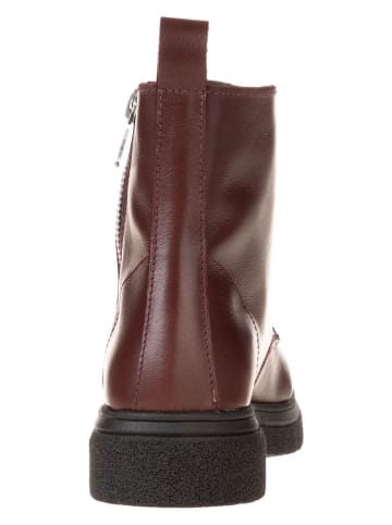 lamino Leder-Boots in Rot