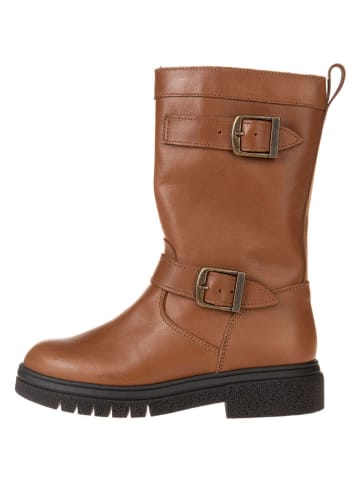 lamino Leder-Stiefel in Hellbraun
