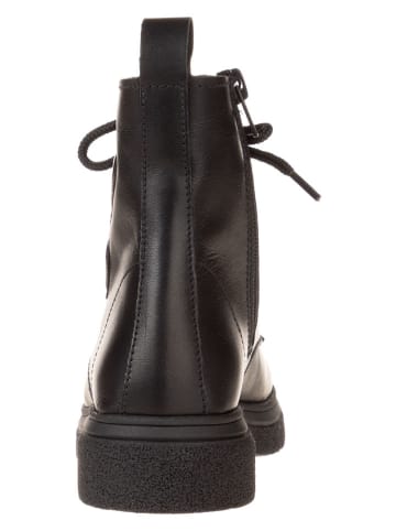 lamino Leder-Boots in Schwarz
