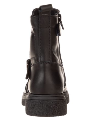 lamino Skórzane botki w kolorze czarnym