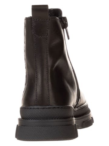 lamino Leren chelseaboots zwart