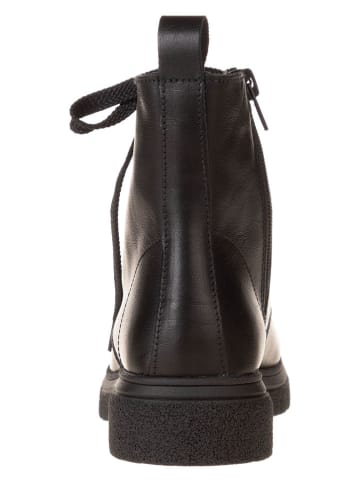 lamino Leder-Boots in Schwarz