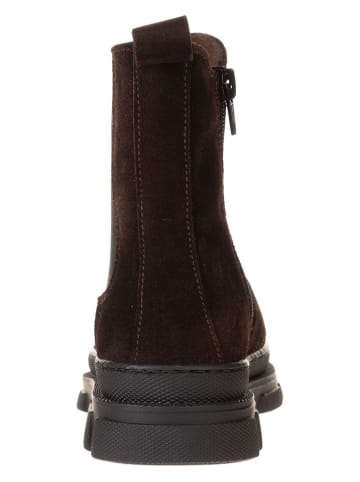 lamino Leren chelseaboots bruin