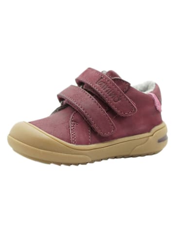 lamino Leren sneakers paars