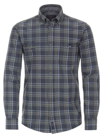 CASAMODA Koszula - Casual fit - w kolorze granatowo-oliwkowym