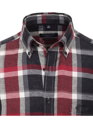 CASAMODA Blouse - comfort fit - zwart/rood