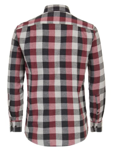 CASAMODA Blouse - comfort fit - crème/zwart/rood