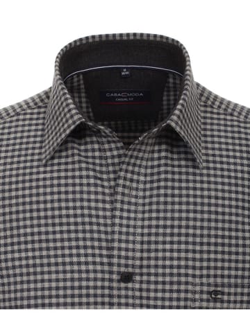 CASAMODA Blouse - casual fit - zwart/grijs