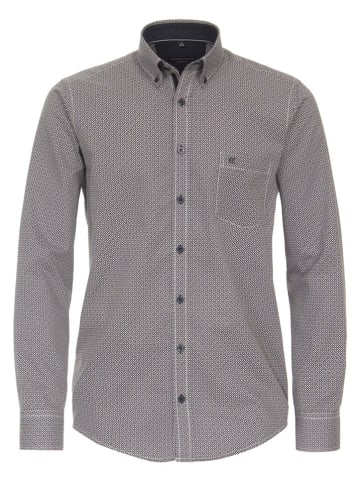 CASAMODA Hemd - Casual fit - in Schwarz/ Hellbraun