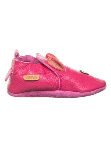 lamino Leren kruipschoenen roze