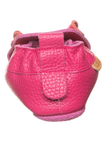 lamino Leren kruipschoenen roze