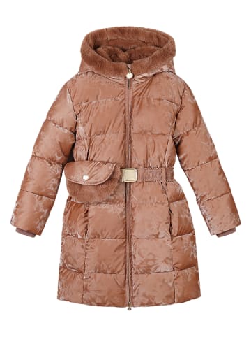 Le Chic Płaszcz pikowany "Bodhi" w kolorze jasnobrązowym