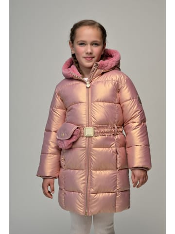 Le Chic Steppmantel "Bodhi" in Rosa/ Orange