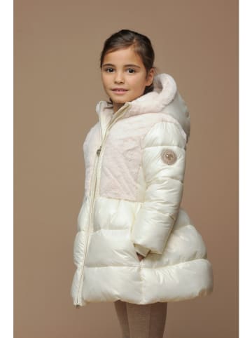 Le Chic Steppmantel "Bloom" in Creme