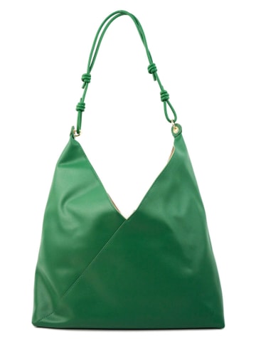 Christian Laurier Leren schoudertas "Gwen" groen - (B)37 x (H)39 x (D)16 cm