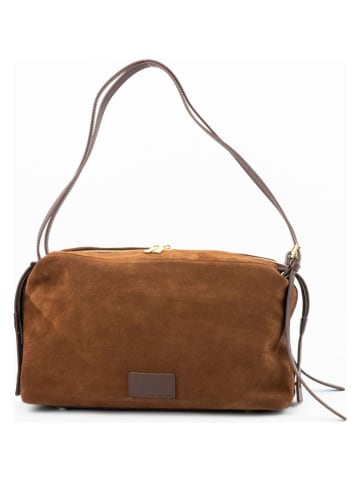 Christian Laurier Skórzana torebka "Yra" w kolorze brązowym - 34 x 18 x 12 cm