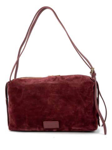 Christian Laurier Leder-Schultertasche "Yra" in Rot - (B)34 x (H)18 x (T)12 cm