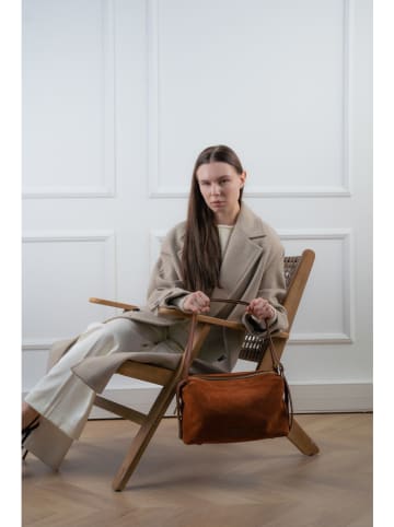 Christian Laurier Leder-Schultertasche "Yra" in Orange - (B)34 x (H)18 x (T)12 cm