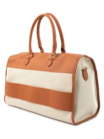 Christian Laurier Leder-Reisetasche "Jay" in Hellbraun - (B)45 x (H)28 x (T)17 cm