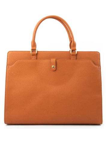 Christian Laurier Leder-Businesstasche "Nya" in Camel - (B)42 x (H)32 x (T)14 cm
