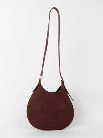 Christian Laurier Skórzana torebka "Mika" w kolorze bordowym - 26 x 21 x 2 cm