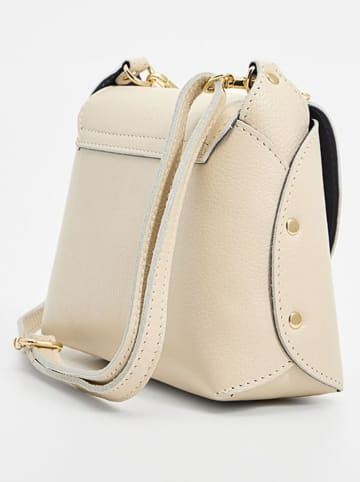 Christian Laurier Leren schoudertas "Zia" beige - (B)21 x (H)18 x (D)7,5 cm