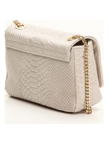 Christian Laurier Leder-Umhängetasche "Hera" in Beige - (B)21 x (H)15 x (T)7 cm