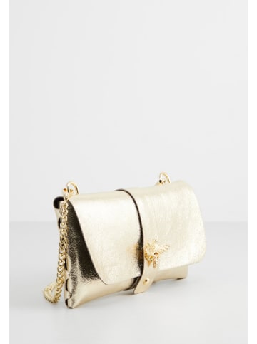 Christian Laurier Skórzana torebka "Ivy" w kolorze złotym - 23 x 12,5 x 2 cm