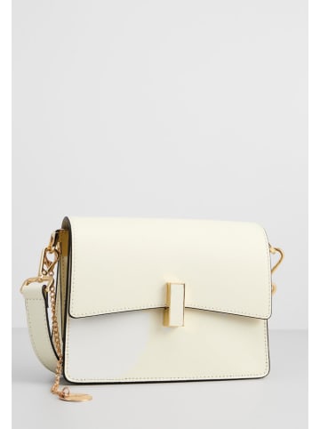 Christian Laurier Leder-Umhängetasche "Emma" in Creme - (B)28 x (H)19 x (T)9,5 cm
