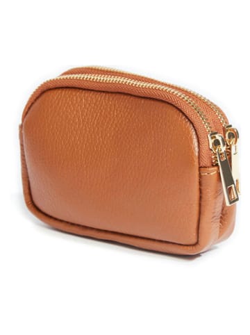 Christian Laurier Leren portemonnee "Tamar" lichtbruin - (B)15 x (H)9,5 x (D)4 cm