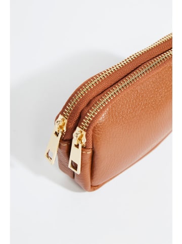 Christian Laurier Leder-Geldbörse "Tamar" in Hellbraun - (B)15 x (H)9,5 x (T)4 cm