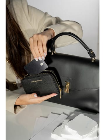 Christian Laurier Leren portemonnee "Jaida" zwart - (B)13 x (H)9,5 cm