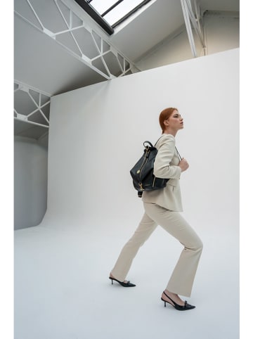 Christian Laurier Leren rugzak "Racha" zwart - (B)30 x (H)40 x (D)16 cm