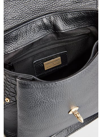 Christian Laurier Skórzana torebka "Yasmin" w kolorze czarnym - 22 x 19 x 10 cm