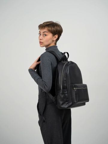 Christian Laurier Leren rugzak "Libre" zwart - (B)25 x (H)40 x (D)13 cm