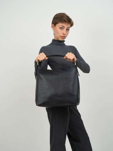 Christian Laurier Skórzana torebka "Orient" w kolorze czarnym - 38,5 x 34 x 13 cm