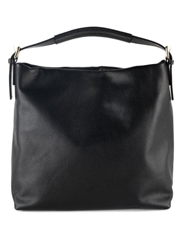 Christian Laurier Leder-Schultertasche "Orient" in Schwarz - (B)38,5 x (H)34 x (T)13 cm