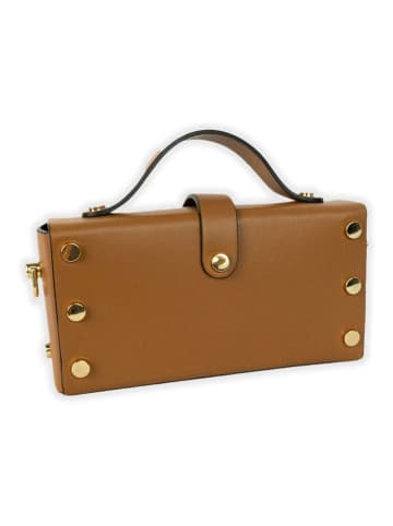 Christian Laurier Leren handtas "Claude" lichtbruin - (B)19 x (H)10 x (D)5 cm