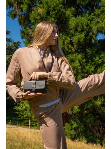 Christian Laurier Leder-Umhängetasche "Claude" in Schwarz - (B)19 x (H)10 x (T)5 cm