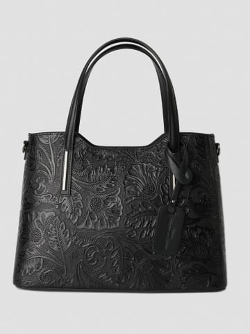 Christian Laurier Leder-Schultertasche "Noor" in Schwarz - (B)40 x (H)27 x (T)16 cm