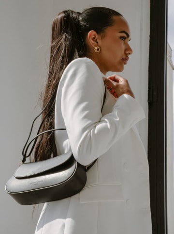 Christian Laurier Skórzana torebka "Isys" w kolorze czarnym - 26 x 14 x 6,5 cm