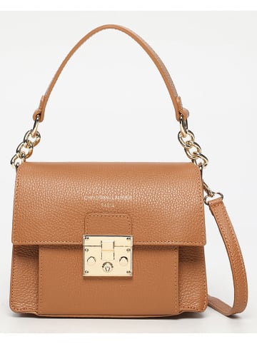 Christian Laurier Leren handtas "Adriana" lichtbruin - (B)21 x (H)16 x (D)10 cm