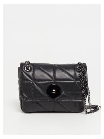 Christian Laurier Leder-Umhängetasche "Tania" in Schwarz - (B)21 x (H)14,5 x (T)7 cm