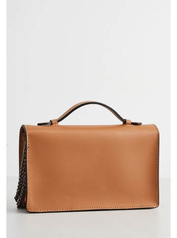 Christian Laurier Skórzana torebka "Stacy" w kolorze karmelowym - 22 x 12 x 4 cm